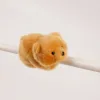 Very precious, soft and fragrant, brown bear magnetic refrigerator sticker, plush doll, toy table companion doll, cute and fun gift choice, magnetic sticker plush doll, switch decoration, home cute wall-mounted style details Picture
